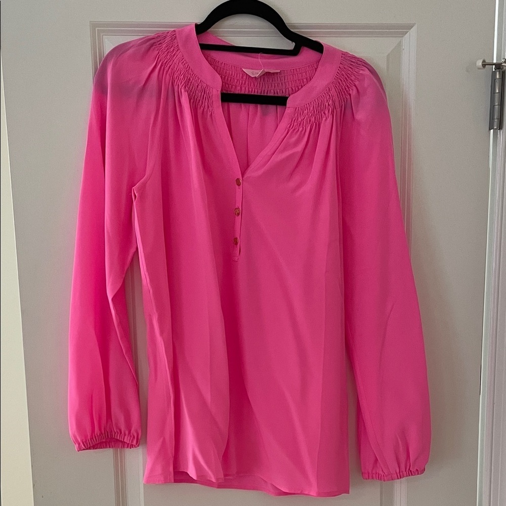 Lilly Pulitzer Pink Sunset Elsa Top NWT - Picture 2 of 10